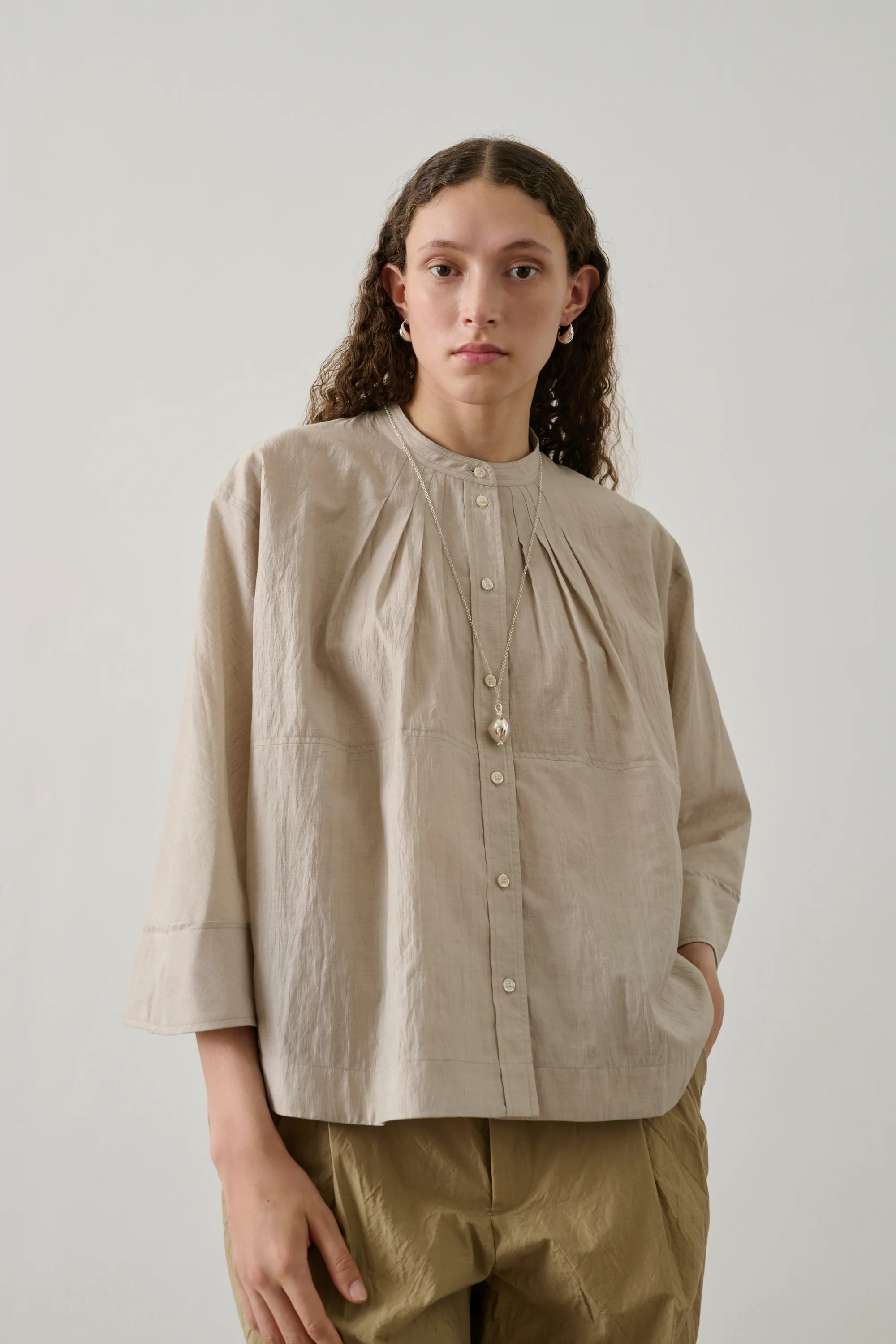 BEIGE HENNIE BLOUSE