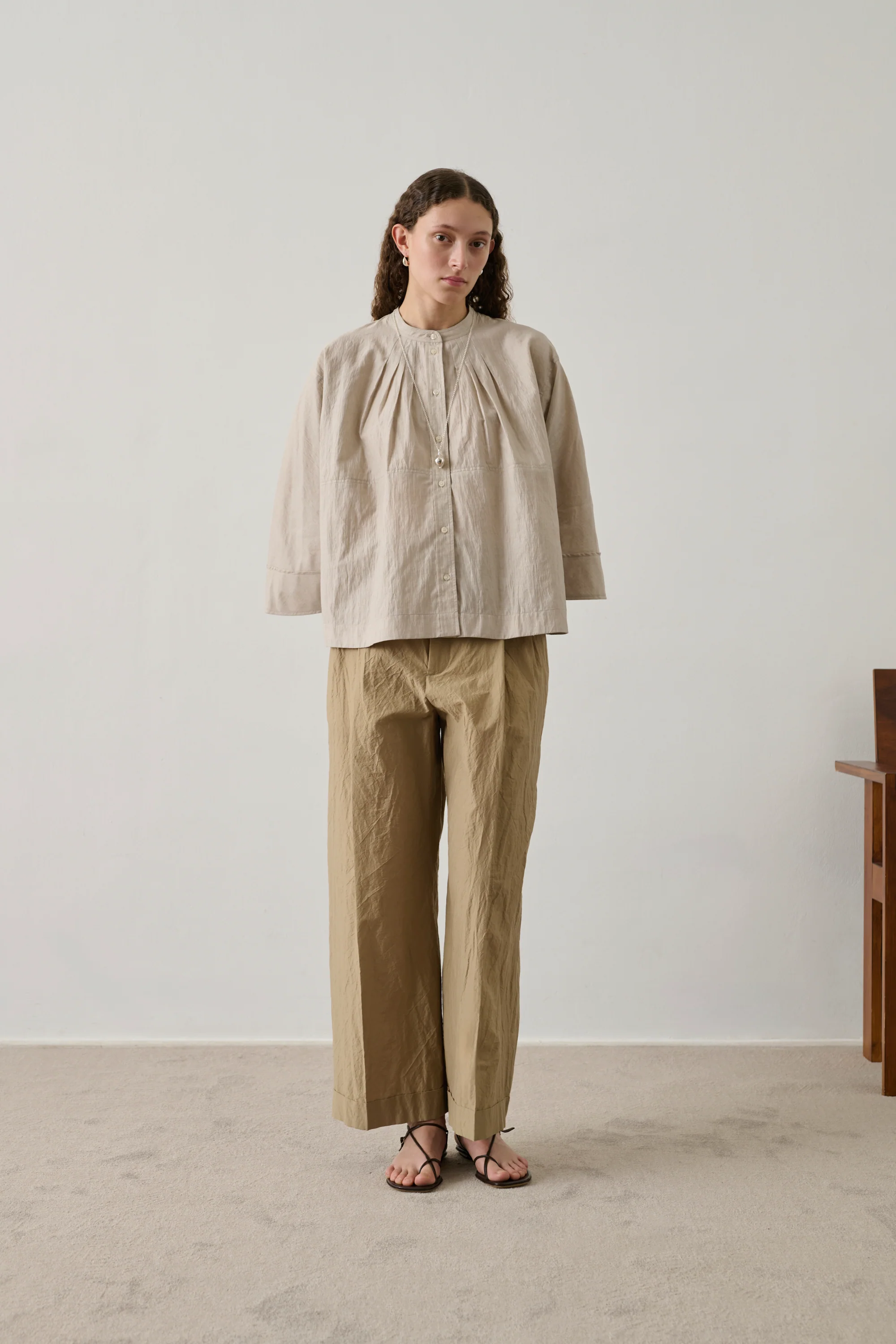 BEIGE HENNIE BLOUSE - Image 3
