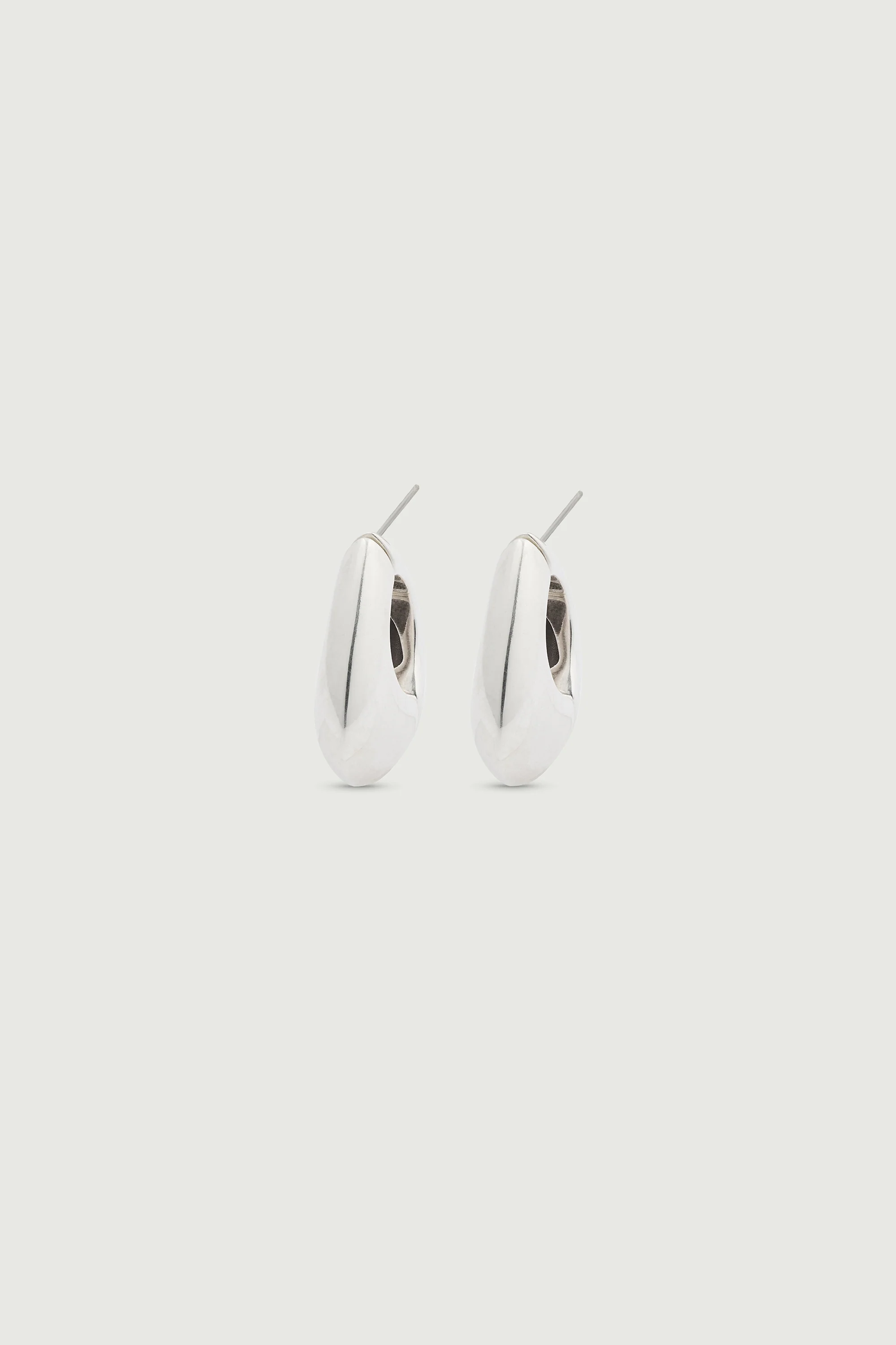 MAXI SILVER EARRINGS - Image 2