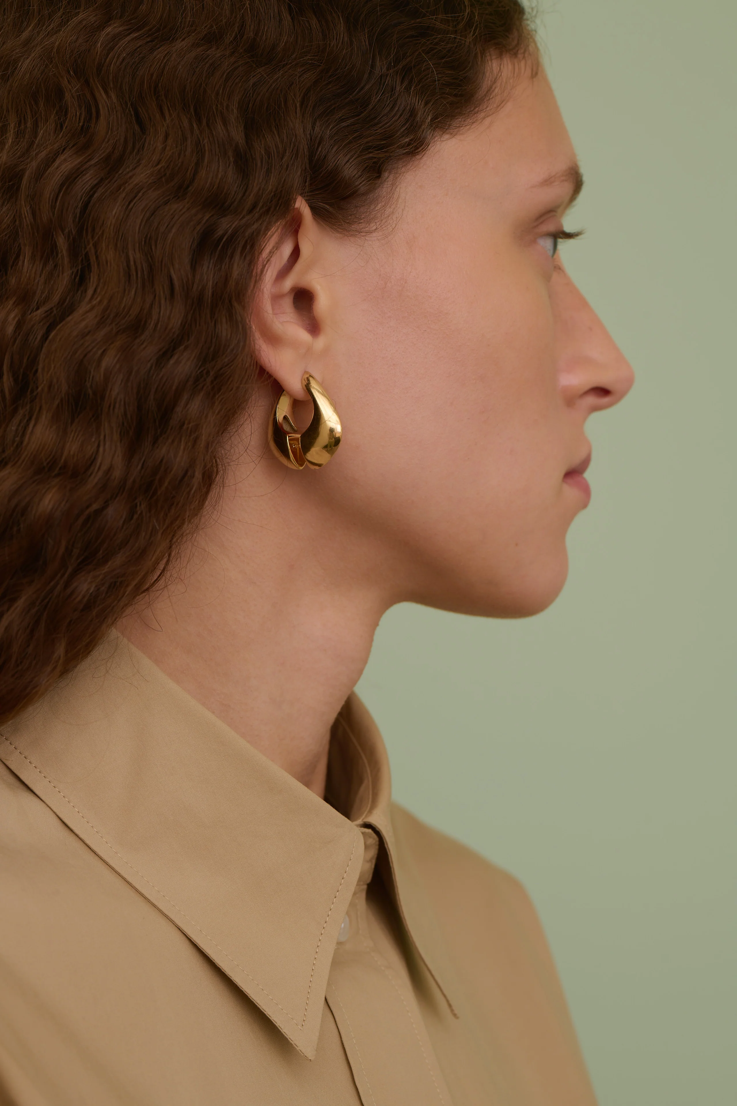 MAXI GOLD EARRINGS - Image 3