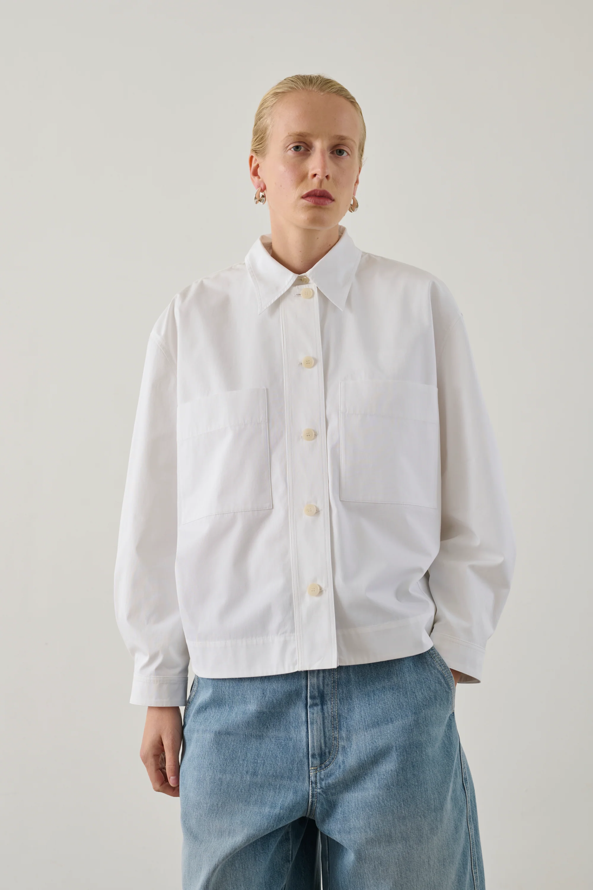 WHITE HORTENSE SHIRT