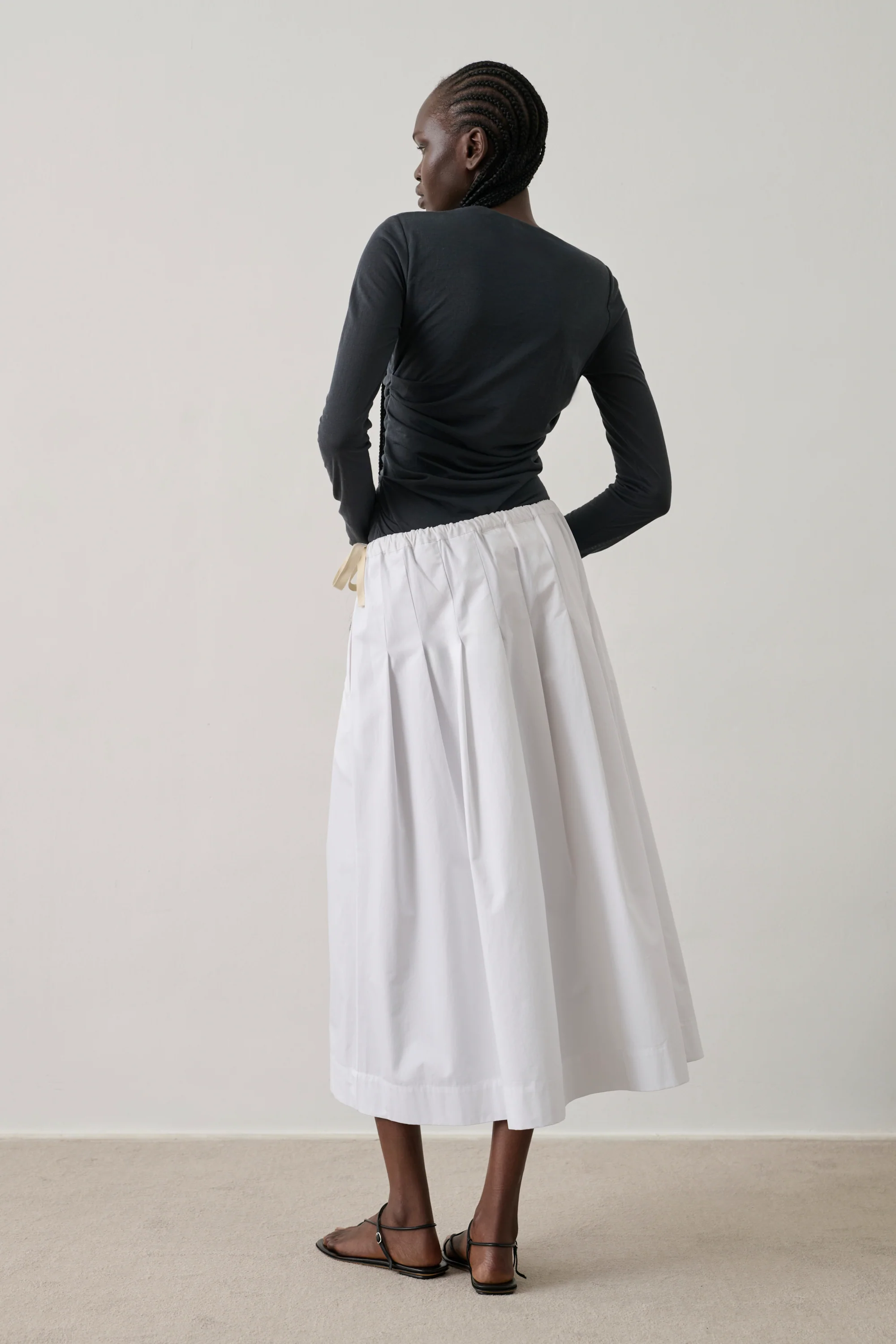 WHITE AMALIA SKIRT - Image 2