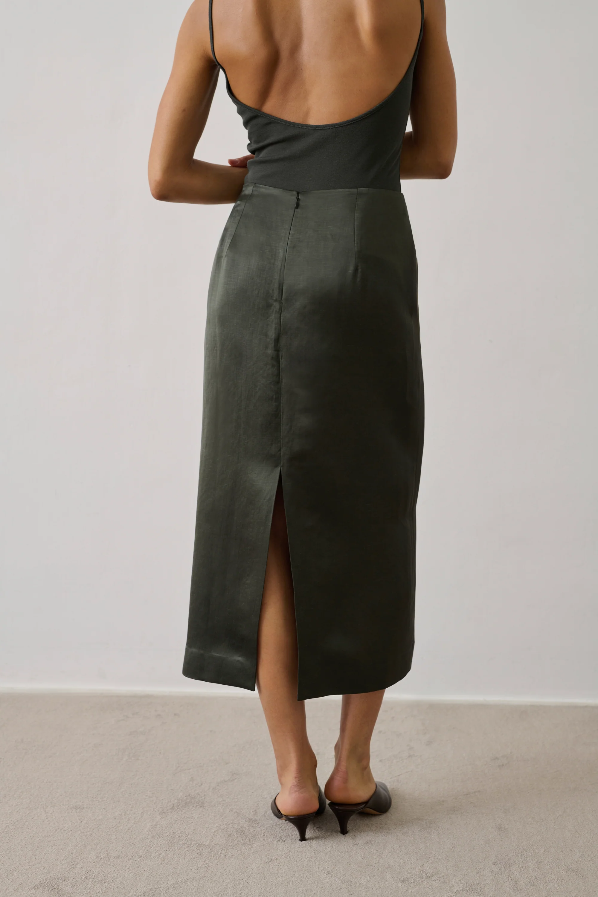 GREEN HELIA SKIRT - Image 4