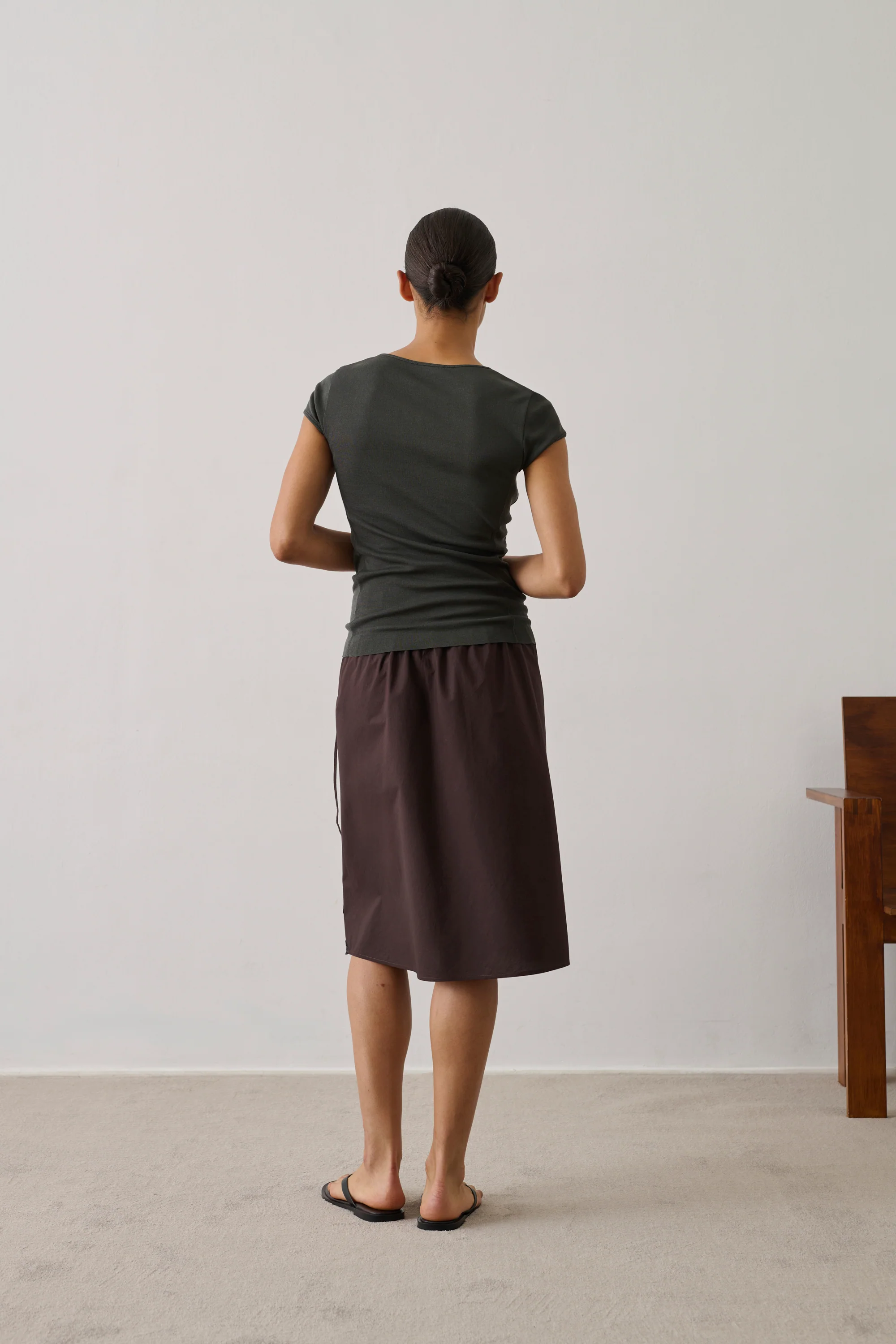 BROWN HOUNA SKIRT - Image 2