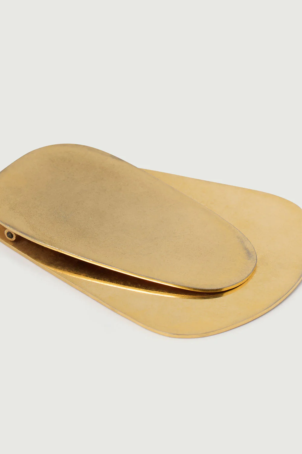 BRASS PLATED MODERNIST PAPERWEIGHT CLIP - Image 4