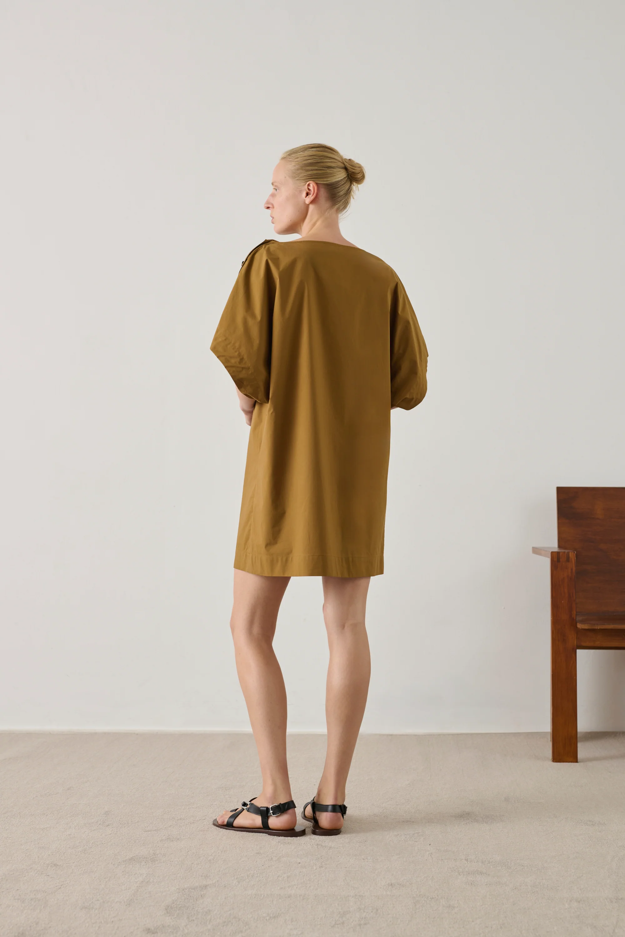 BROWN HATTIE DRESS - Image 3