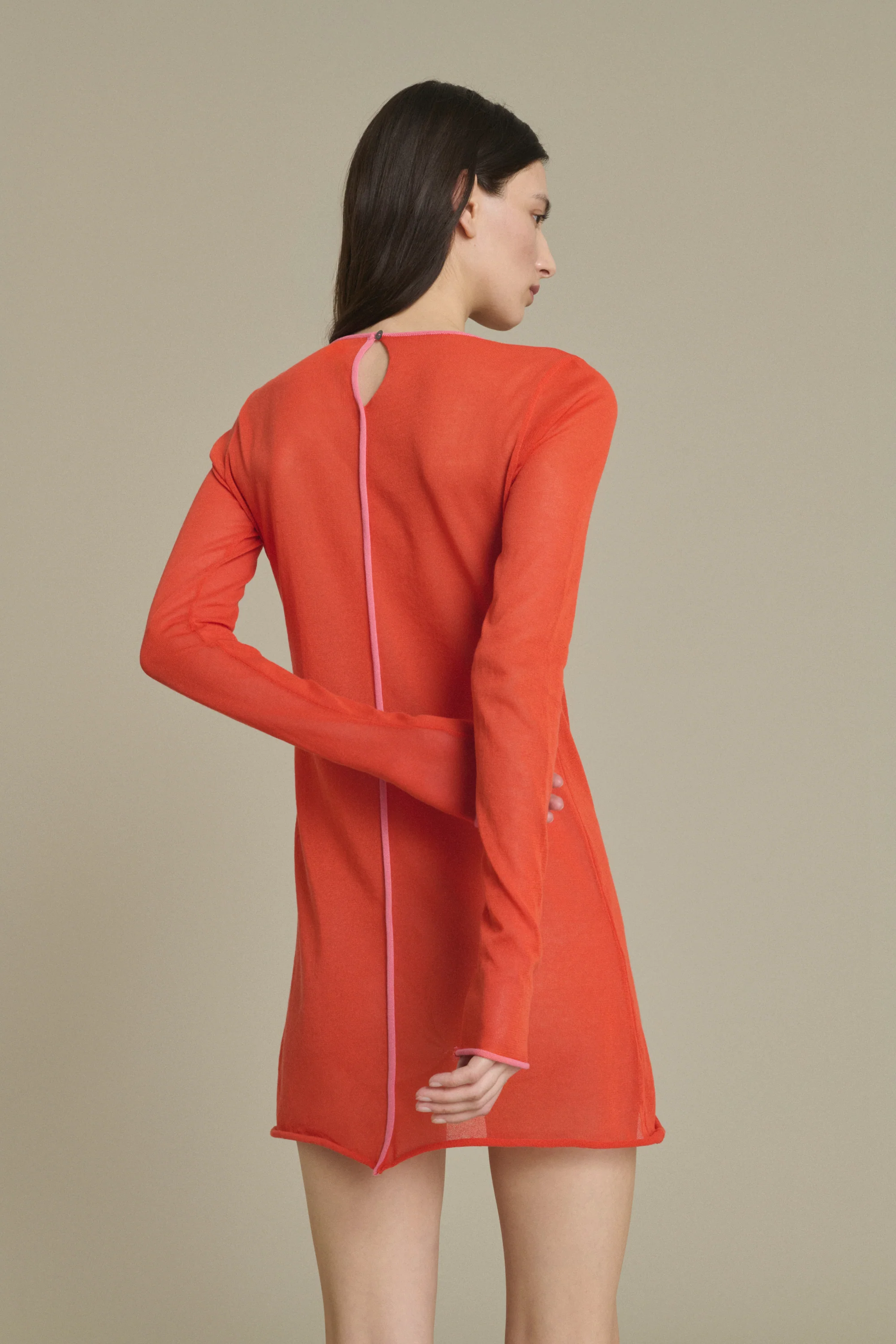 RED IRENE MINI DRESS - Image 3