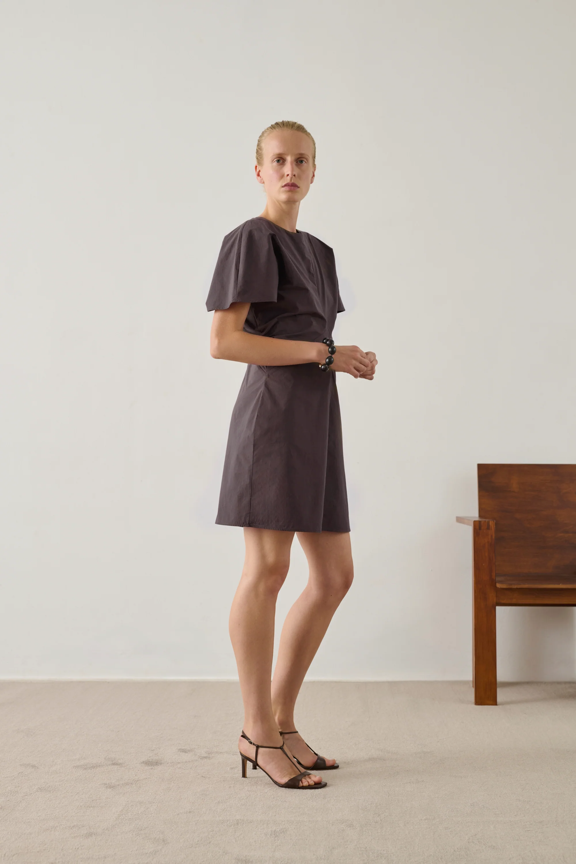 BROWN IVA DRESS - Image 4