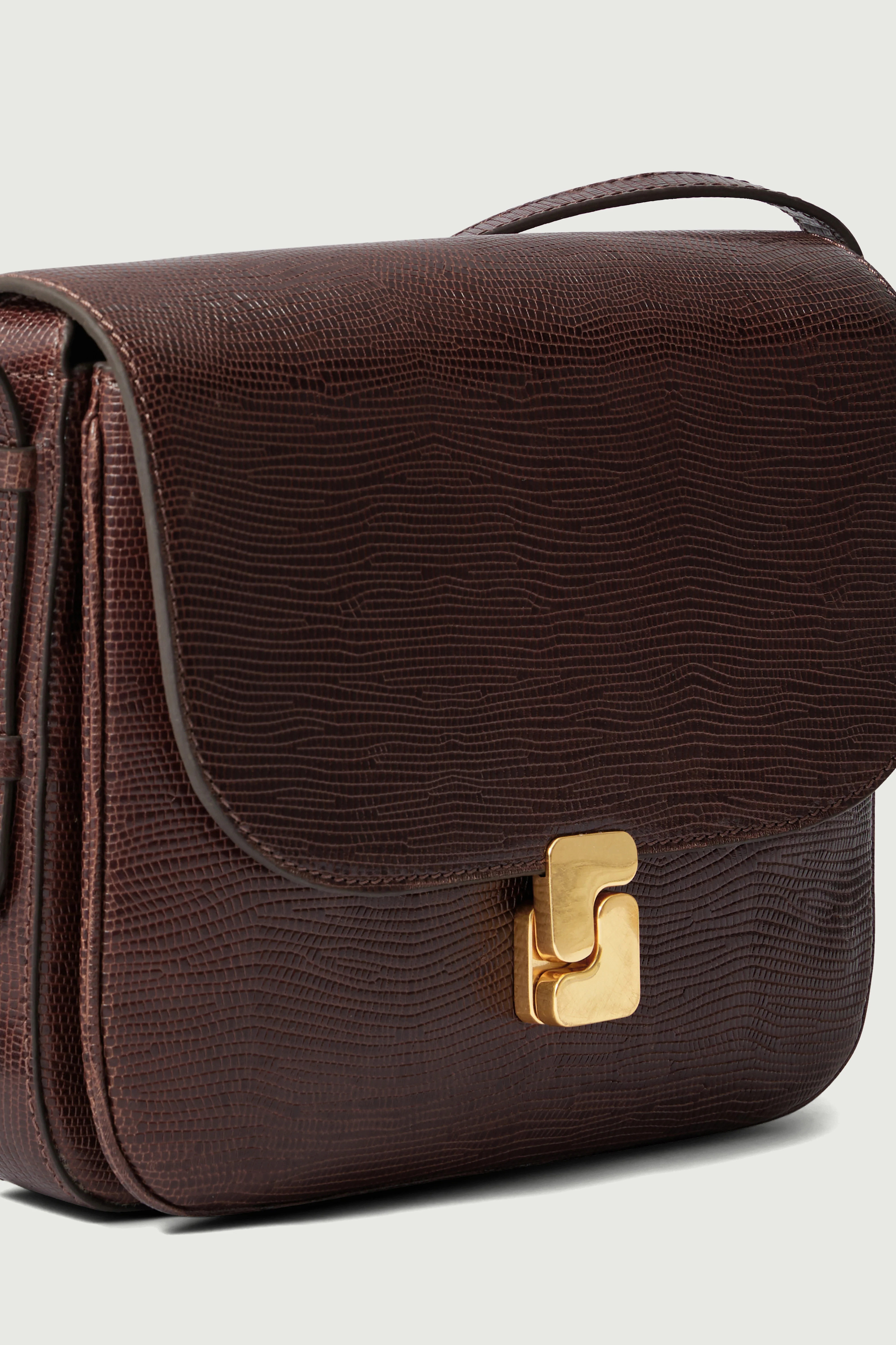 BROWN BELLISSIMA MAXI BAG LIZARD - Image 3