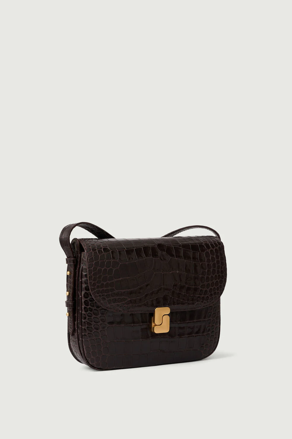 BROWN BELLISSIMA MAXI BAG CROCO - Image 3