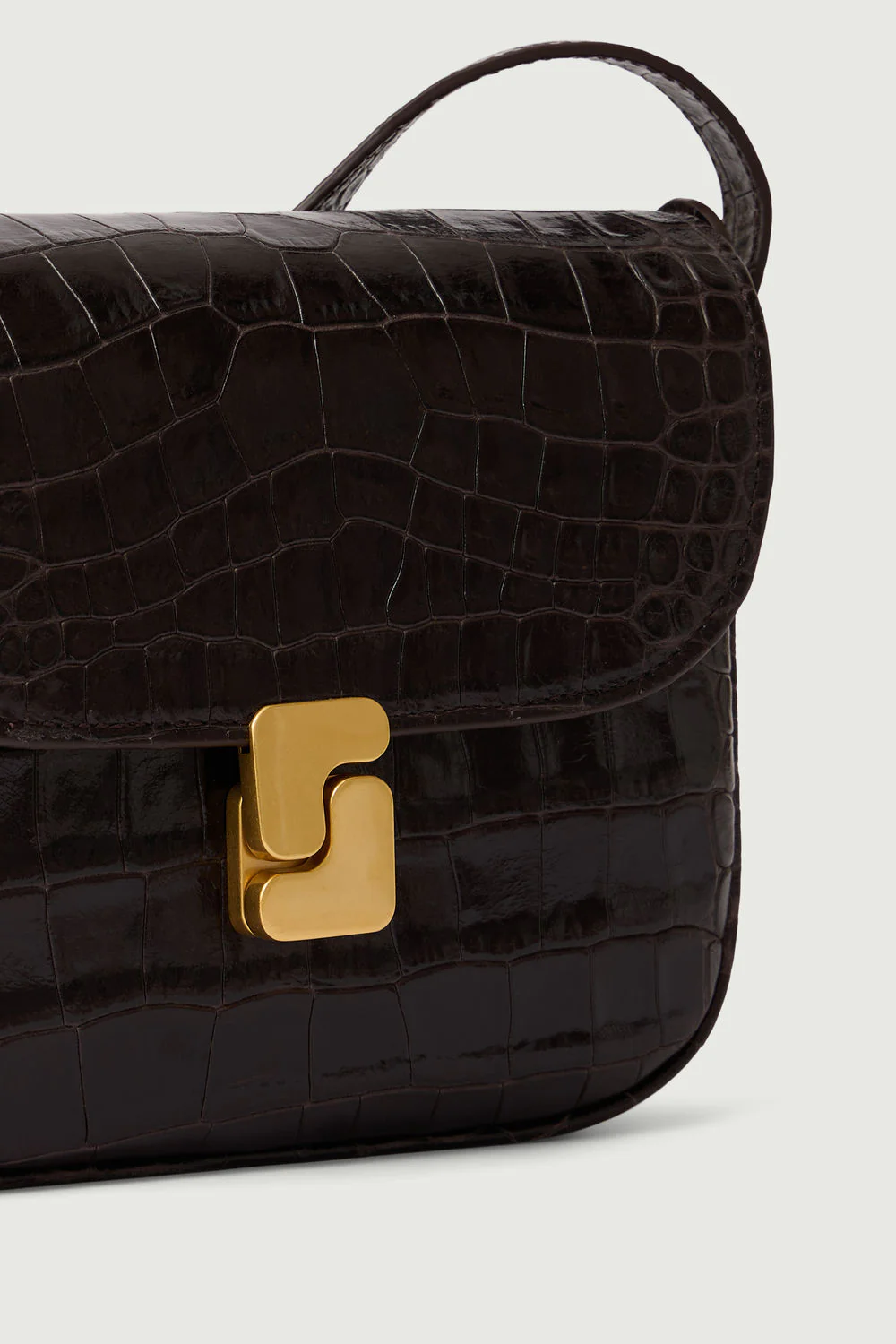 BROWN BELLISSIMA MINI BAG CROCO - Image 4