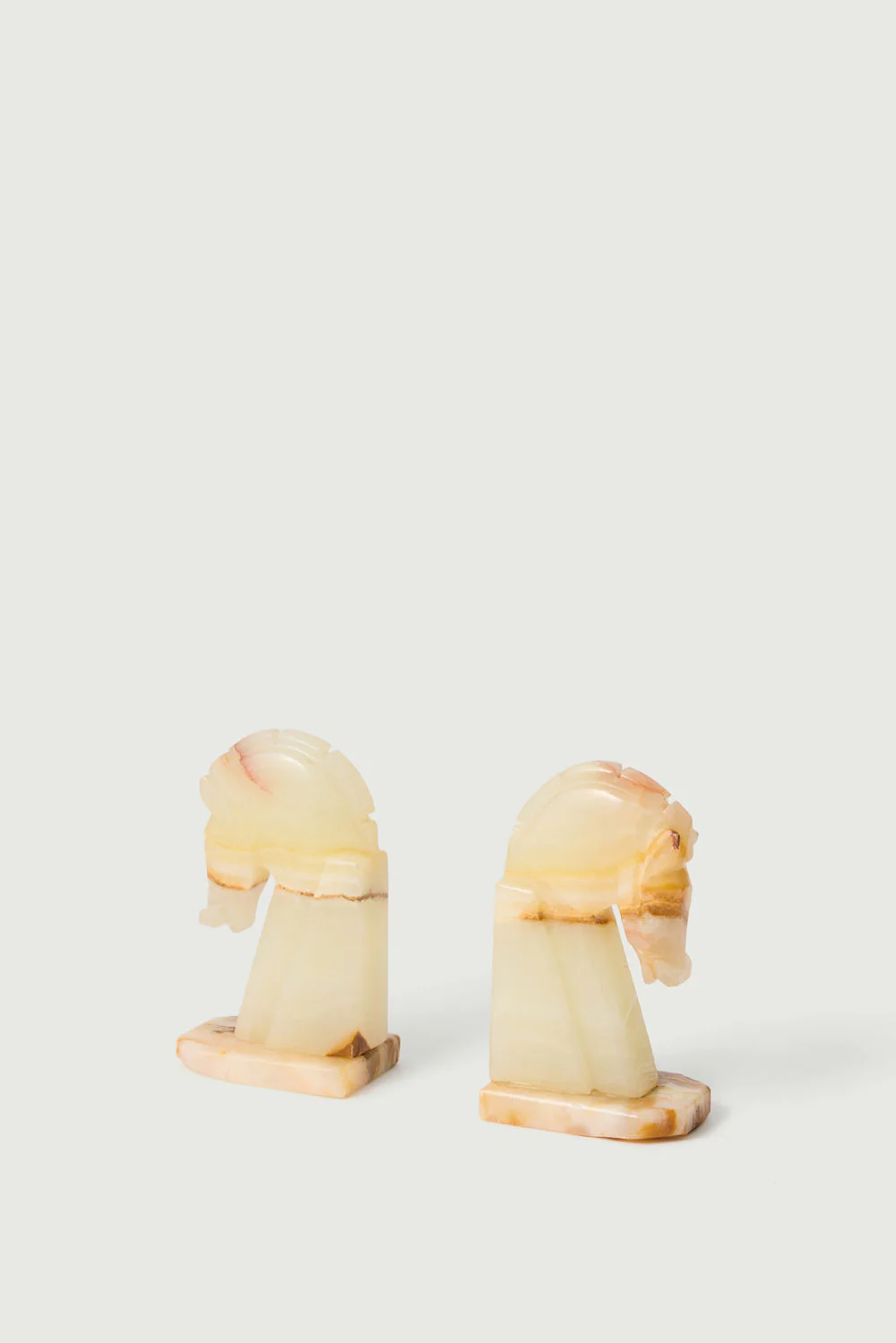 ONYX HORSE HEAD BOOKENDS - Image 3