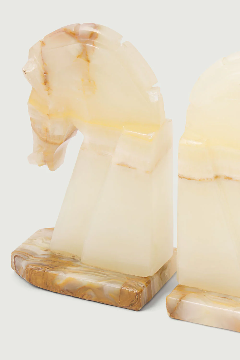 ONYX HORSE HEAD BOOKENDS - Image 4