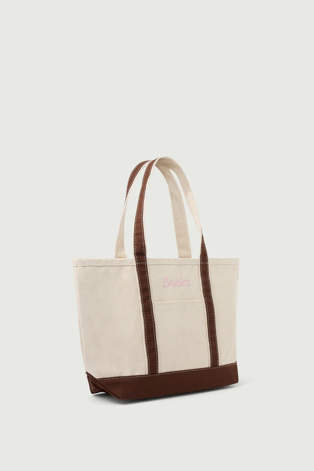 BROWN MEDIUM BOOKS TOTE BAG - Image 3